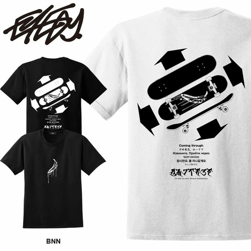 【eye-tm153】送料無料 EYEDY アイディー BNN バナナ ショートスリーブTシャツ 大きいサイズ メンズ 半袖 tシャツ ブランド おしゃれ ストリート 綿 コットン スケート