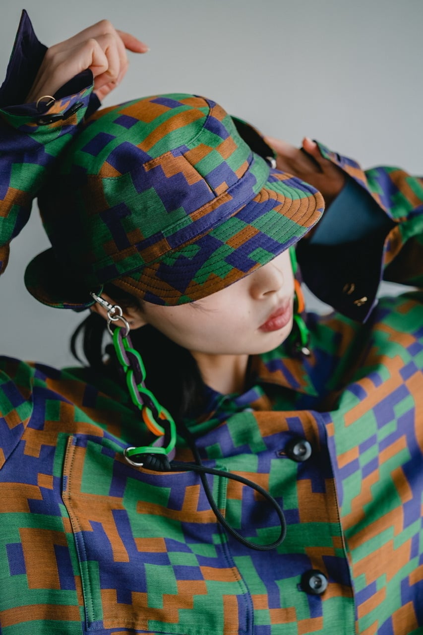 【RADIO EVA × 01u10】digital camouflage jacquard pilot cap | 01u10