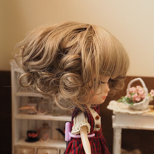 ミディブライス ウィッグ フレンチカールボブ オリーブアッシュ(OA