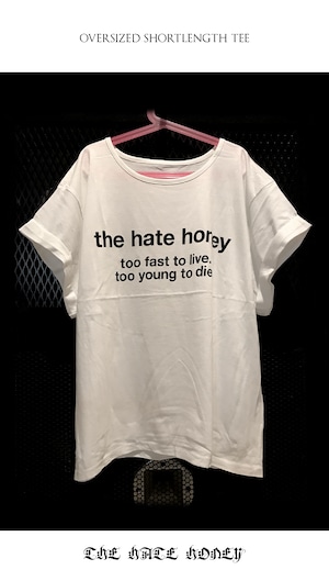 THE HATE HONEY   "2022 september march / oversized short length tee"