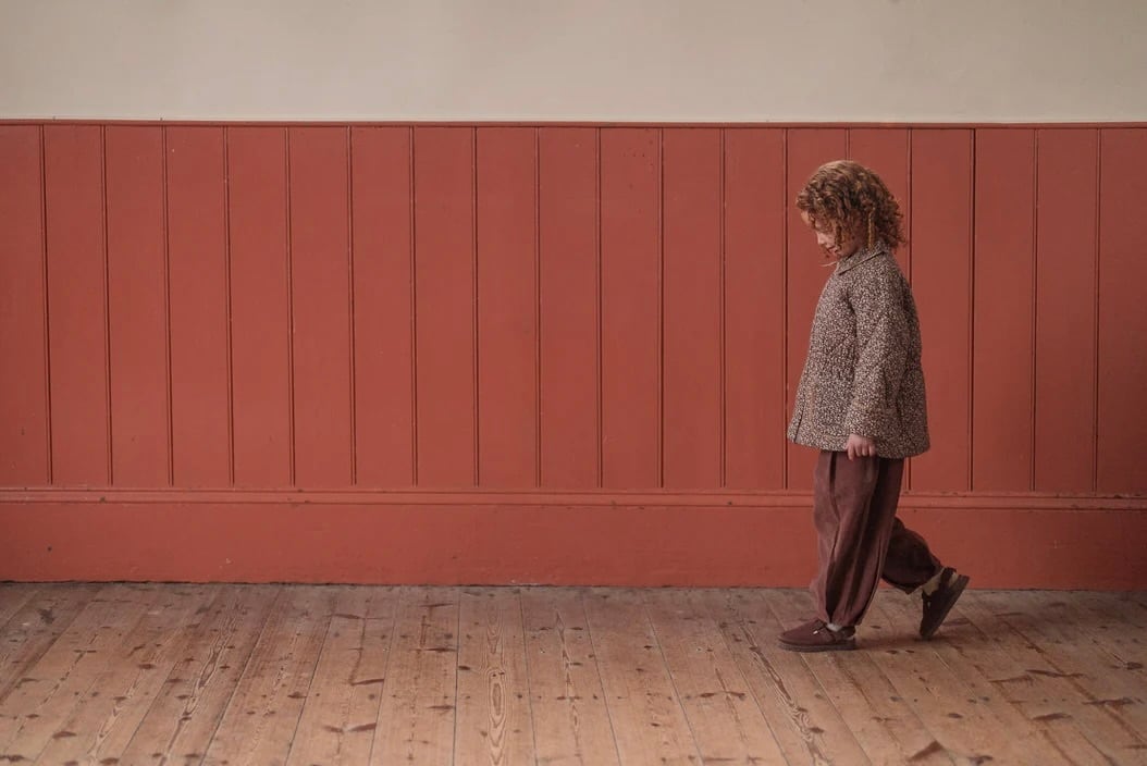 送料無料 Little cotton clothes/Elsie Jacket - Bracken Floral