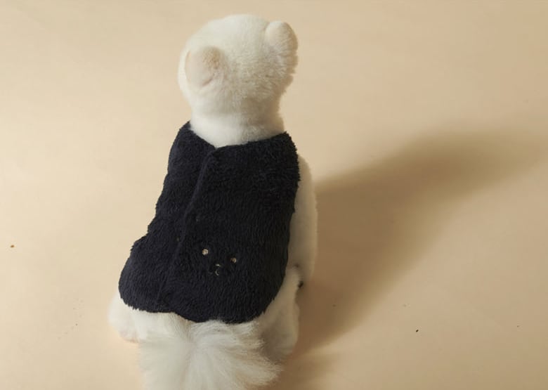 クマちゃんベストver.2 S ~ XL 5color / 犬服 秋冬 ベスト ドッグウェア アウター 新作 もこもこ ペット洋服 b42