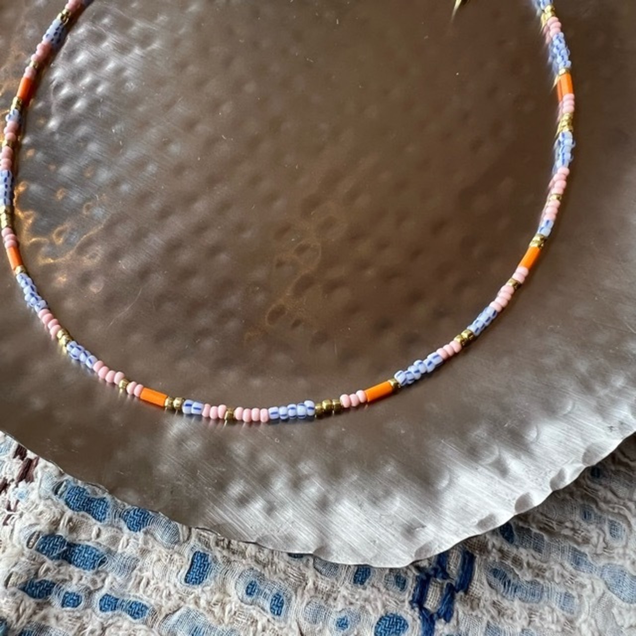 TOPANGA Jewelry　Pastel bead necklace　パステルビーズネックレス　pastelcolor　beads　ネックレス　ギフト　プレゼント