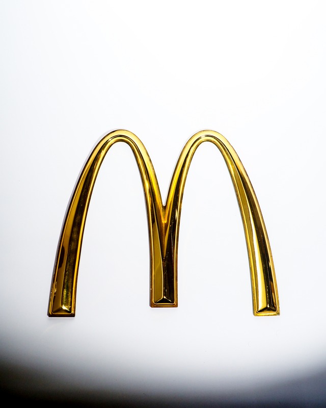 70-90s McDonald's Golden Arches Plastic Sign