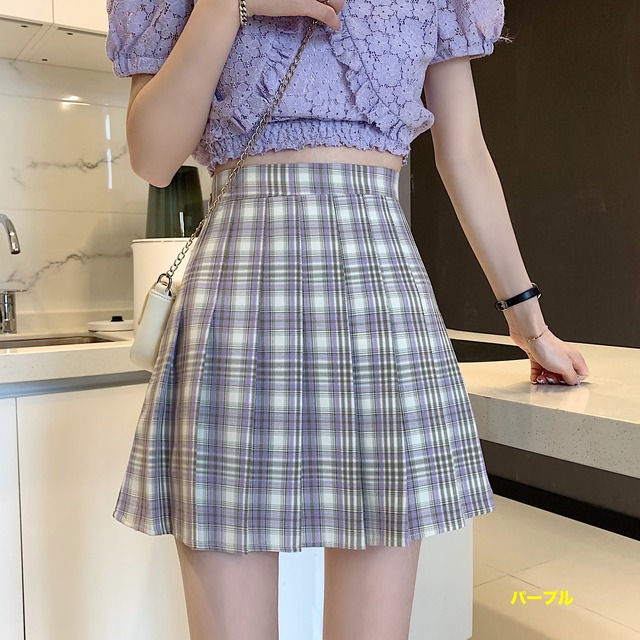 スカート レディース 春 夏 カジュアル 新作 春服 春コーデ プリーツスカート ミニ丈 チェック 大人可愛い シンプル きれいめカジュアル 着やせ 細見え 大人カジュアル おしゃれ 韓国 大人女子ファッション オフィス 通勤 お出かけ レジャー 普段使い 旅行 リゾート 大き