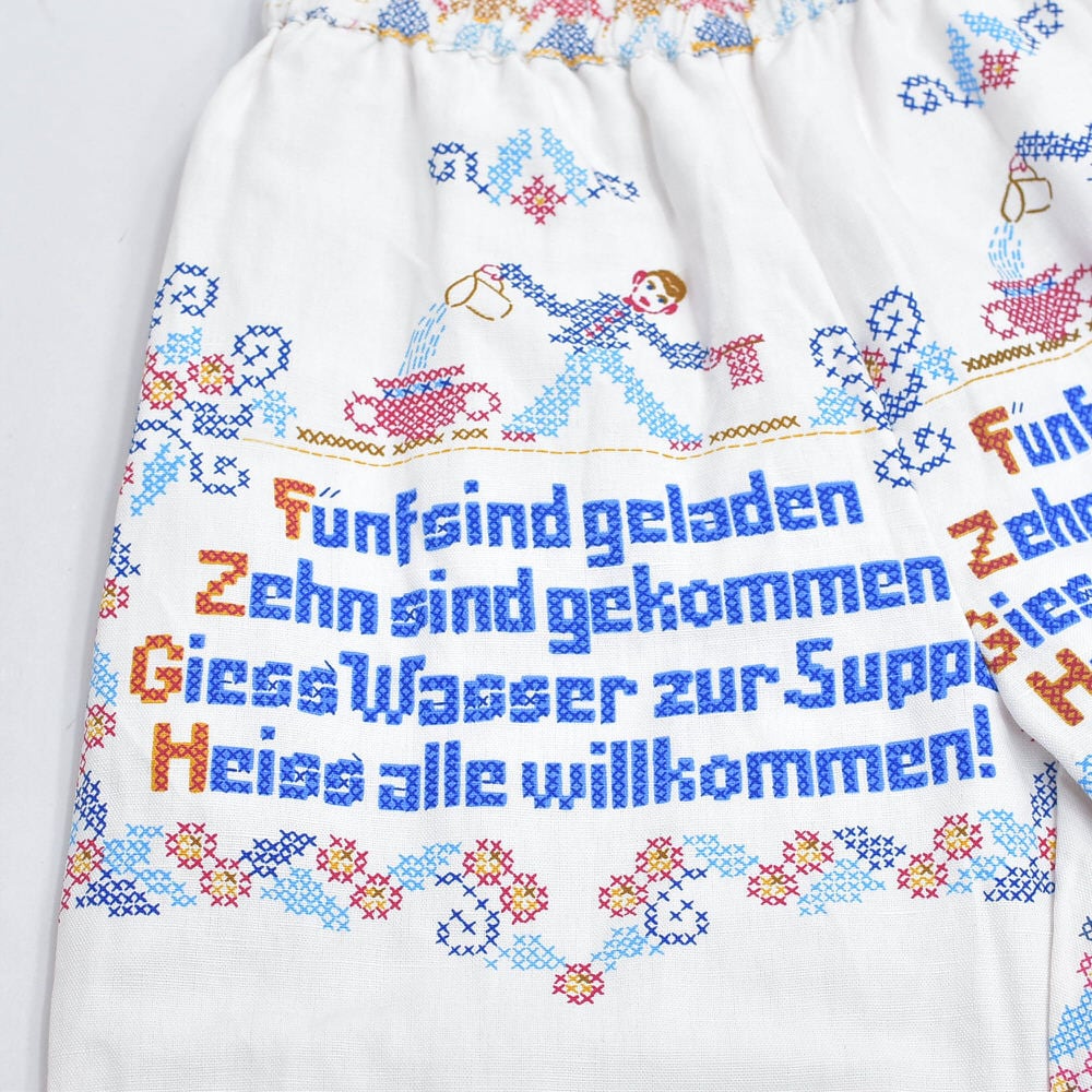 Remakeリメイク 再構築 クロスステッチ 刺繍プリントデザイン ルーズ