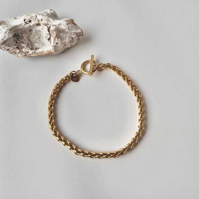 フォックステールチェーンブレスレット ＜オールサージカルステンレス