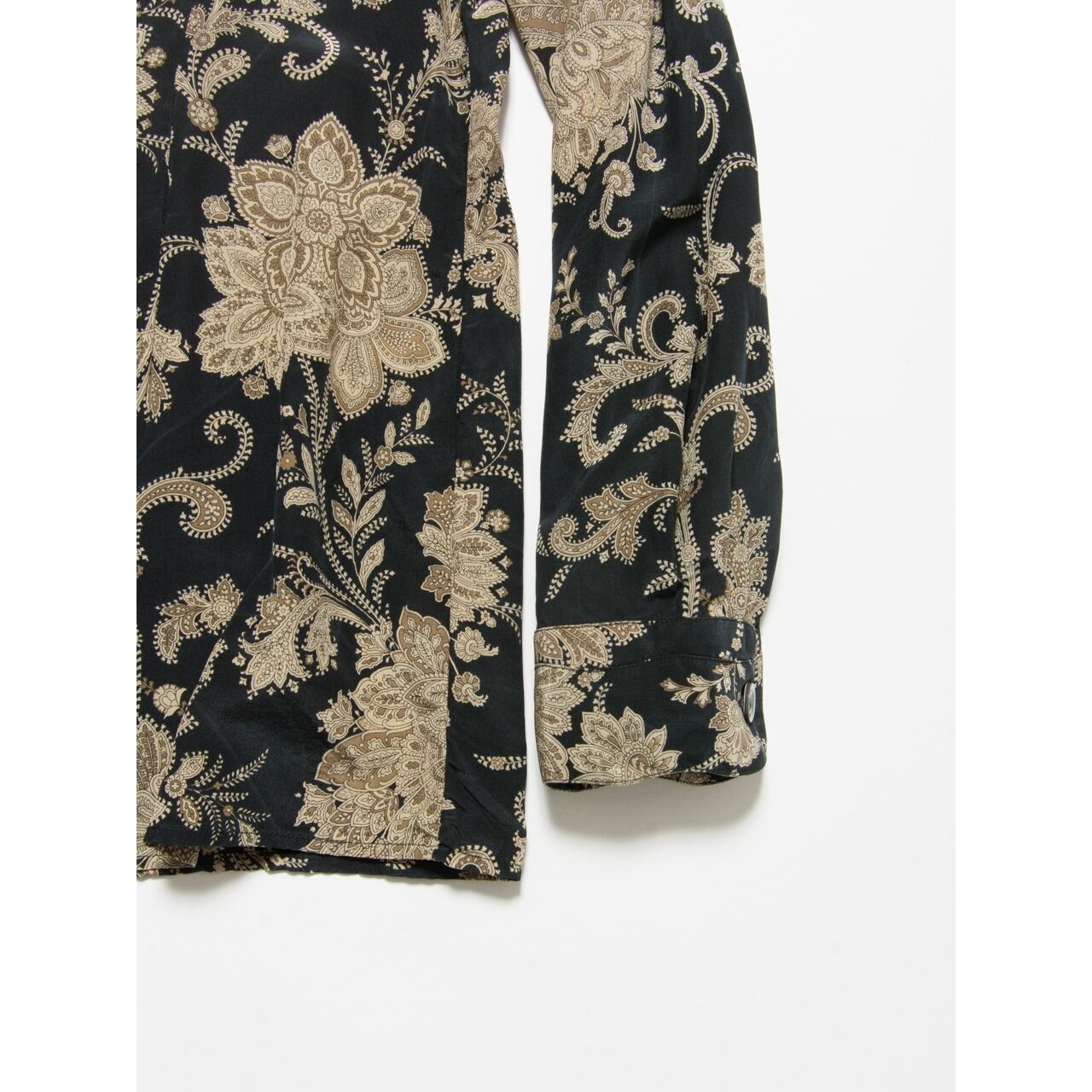 【Bagutta】Made in Italy 80's floral silk blouse（バグッタ イタリア製 花柄シルクブラウス シャツ）3b