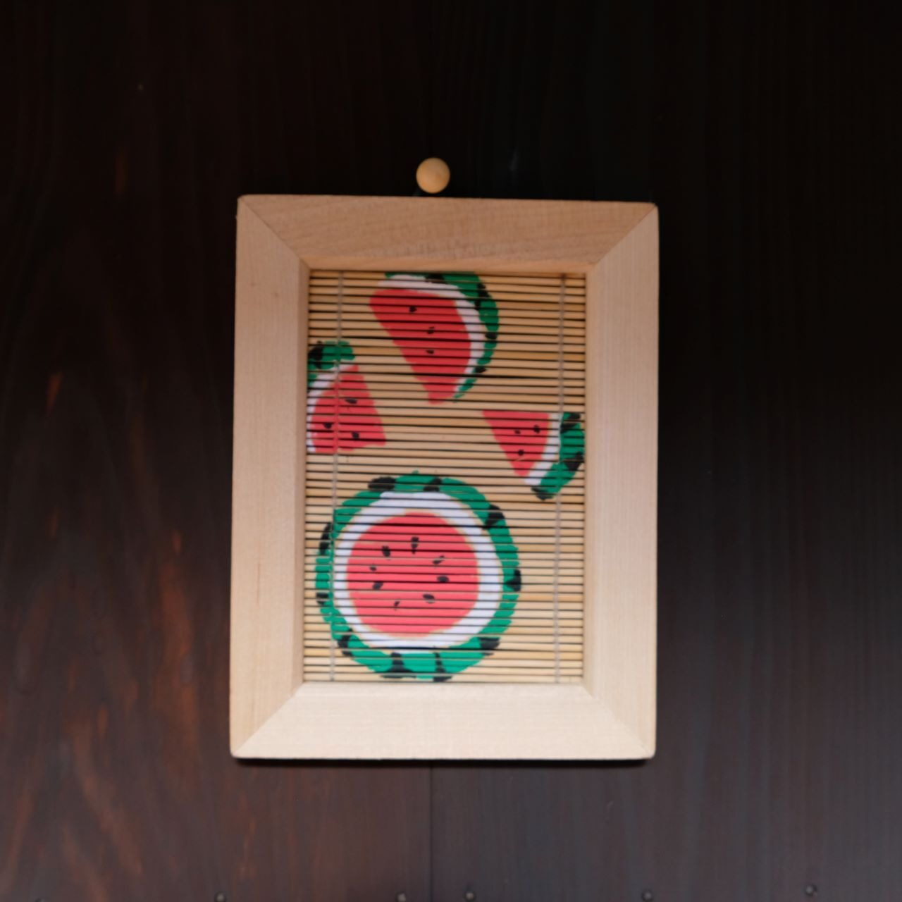 【インテリアART】すだれアートパネルすいか