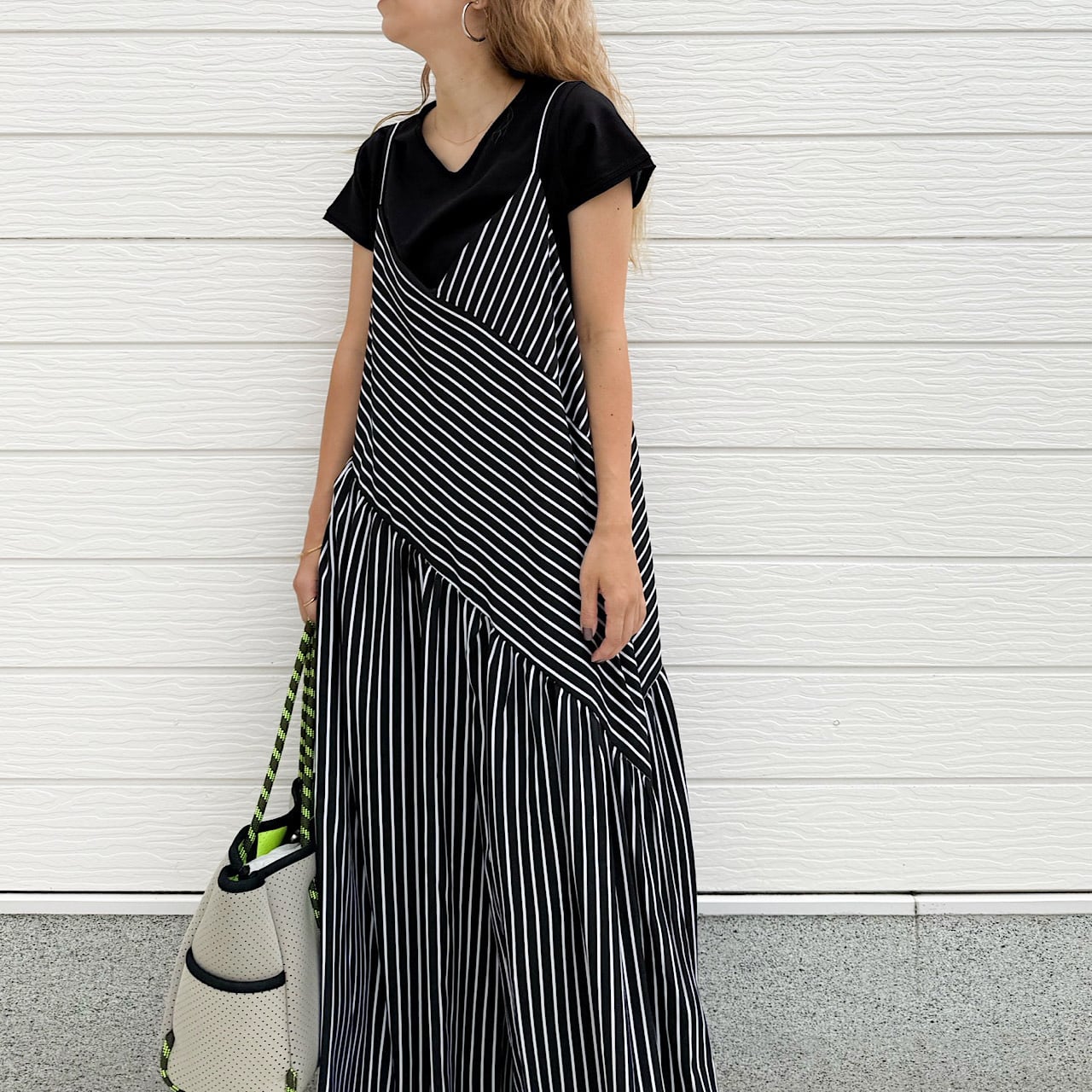 ストライプジャンプスーツ | Q♡
