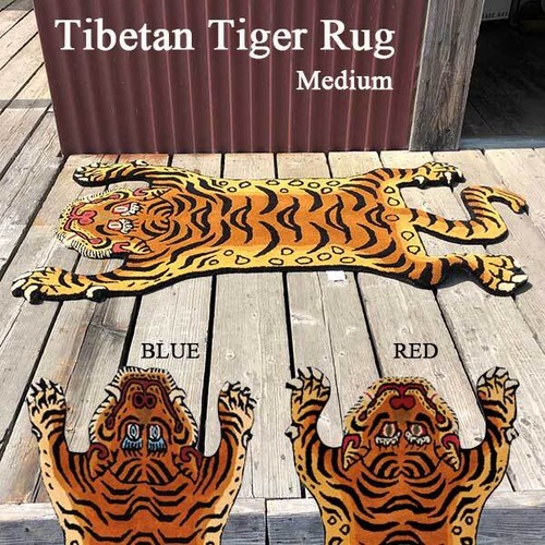 Tibetan Tiger Rug Medium チベタンタイガーラグ ミディアム ラグマット カーペット トラ タペストリー インテリア DETAIL