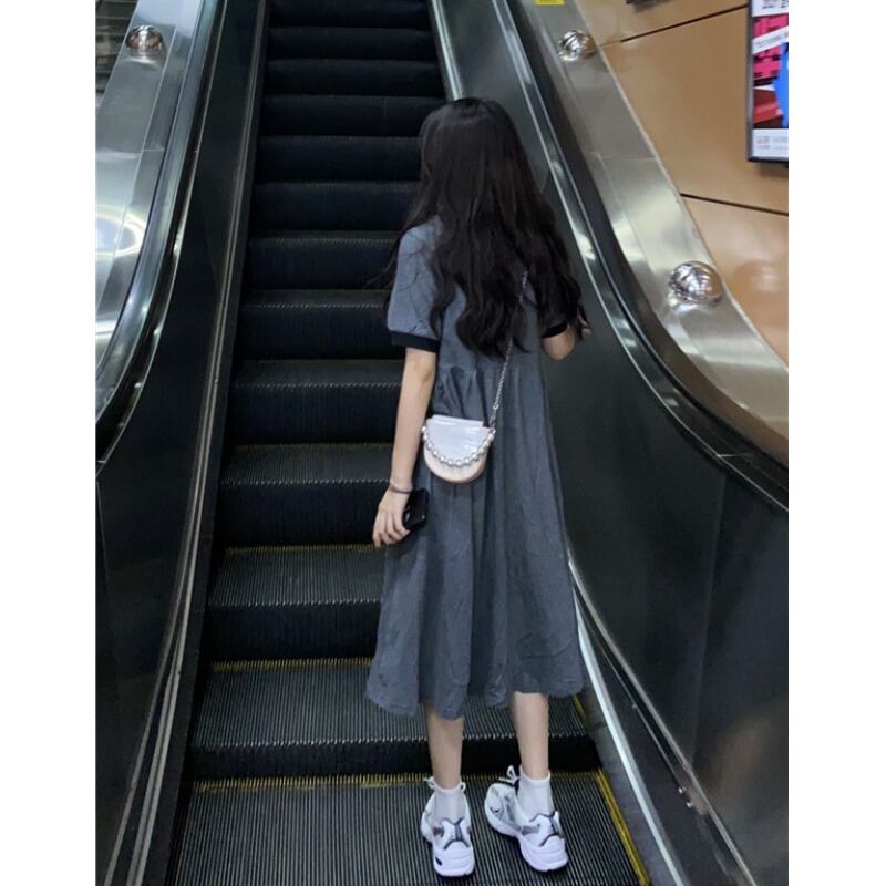 ドレス サマー薄手スタイルロングAラインスカート 夏物 萌量不足54614576485