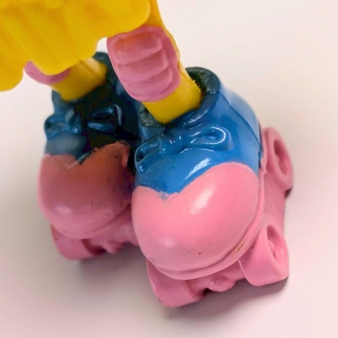 ☆DEADSTOCK / VINTAGE 1989☆【 McDonald's / マクドナルド 】1989 McDonald's Happy Meal Toy "Funny Fry Friends" 『 Rollin' Rocker(ローラースケート)C 』Happy Meal Toy / ミールトイ / フライキッズ / フライガイ / フライガール 〚アメリカン雑貨 アメトイ〛