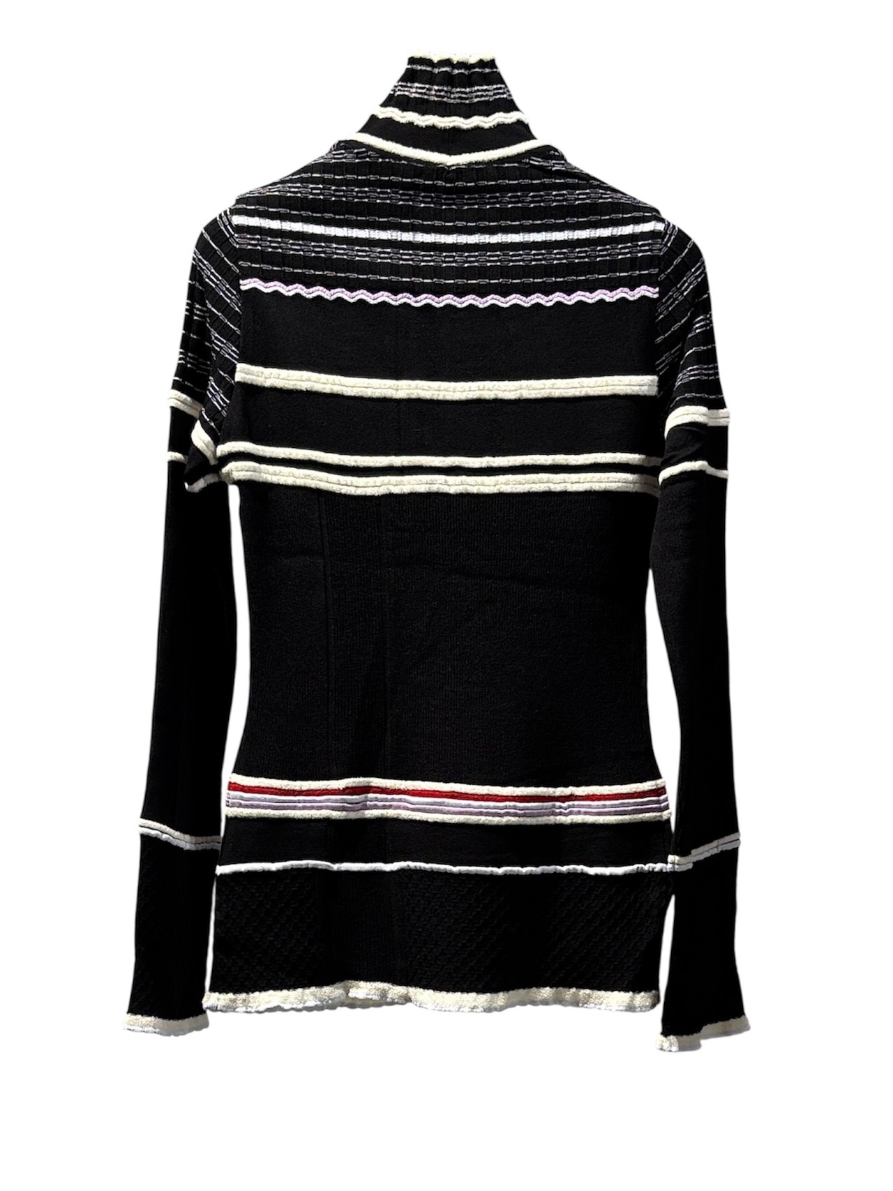 【25AW】Mame Kurogouchi マメ クロゴウチ / Floral Motif Intarsia Knitted High Neck Top / ハイネックトップス - 6