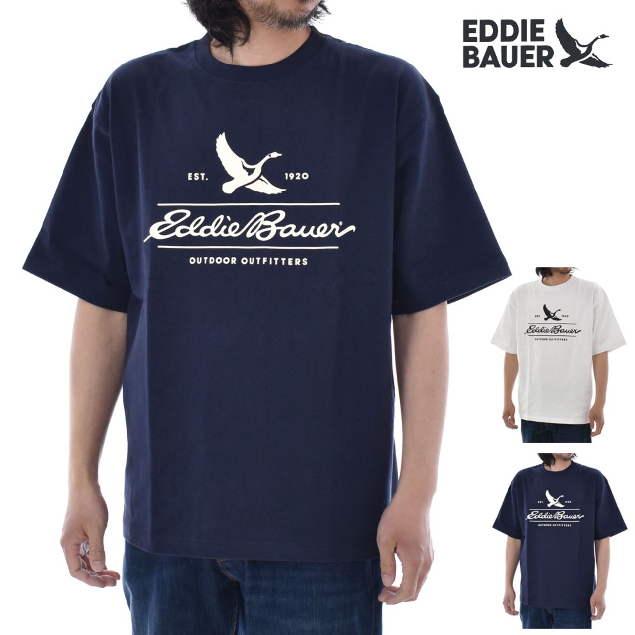エディー・バウアー EDDIE BAUER Tシャツ クラシック ロゴ プリント ショートスリーブ Tシャツ CLASSIC LOGO PRINT SS TEE E80106M