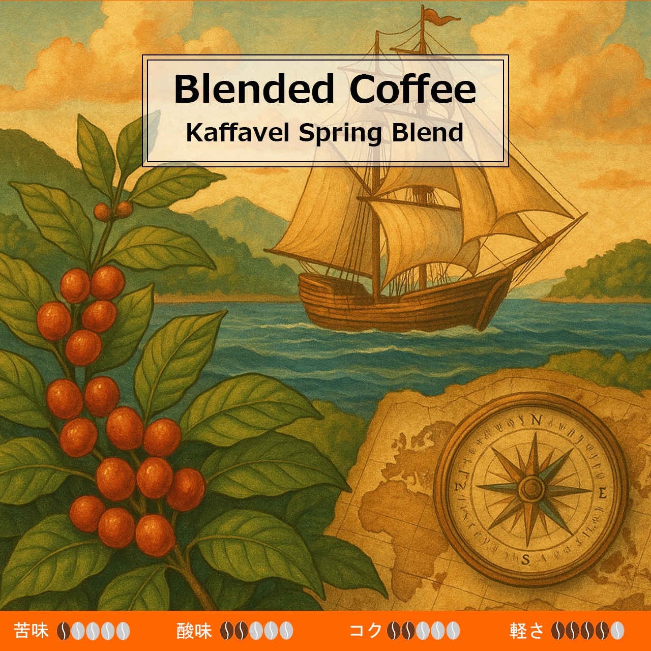 008 Kaffavel Spring Blend (カファベル スプリング ブレンド)100g