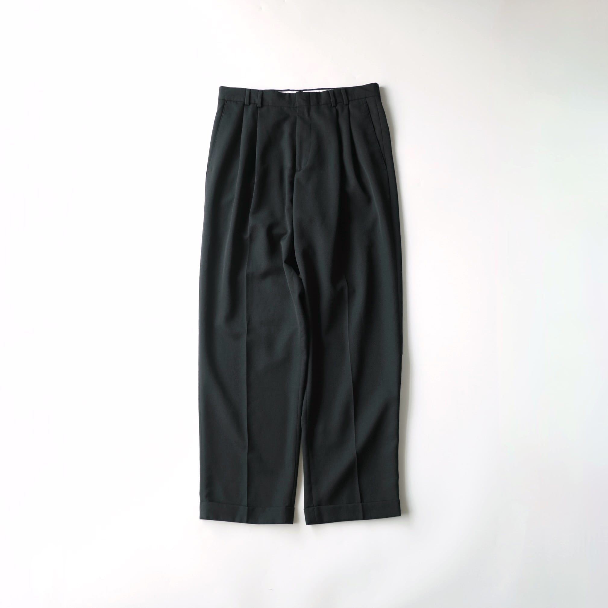 SLATES スレイツ 90s Two tuck Slacks W34L31. slates】00's Two tuck Slacks Navy 32×30 | RE:FOUND