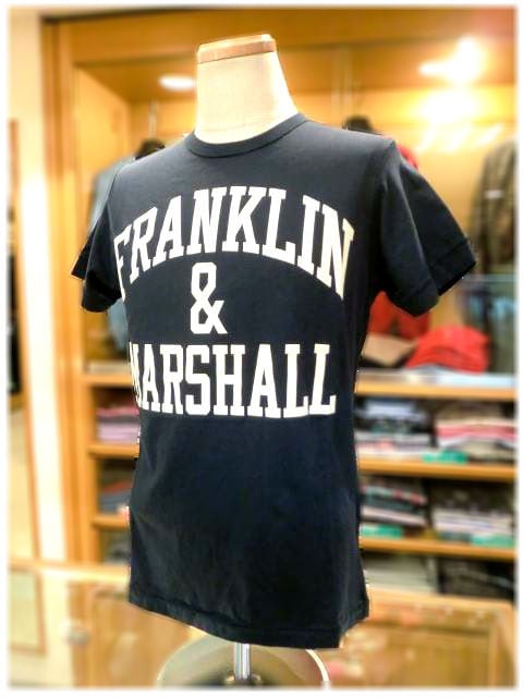 FRANKLIN＆MARSHALL】 ﾌﾗﾝｸﾘﾝﾏｰｼｬﾙ Italy ｸﾙｰﾈｯｸ 半袖Tｼｬﾂ Men's apparel ADAM