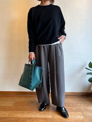 trois / シャンブレー カービングパンツ