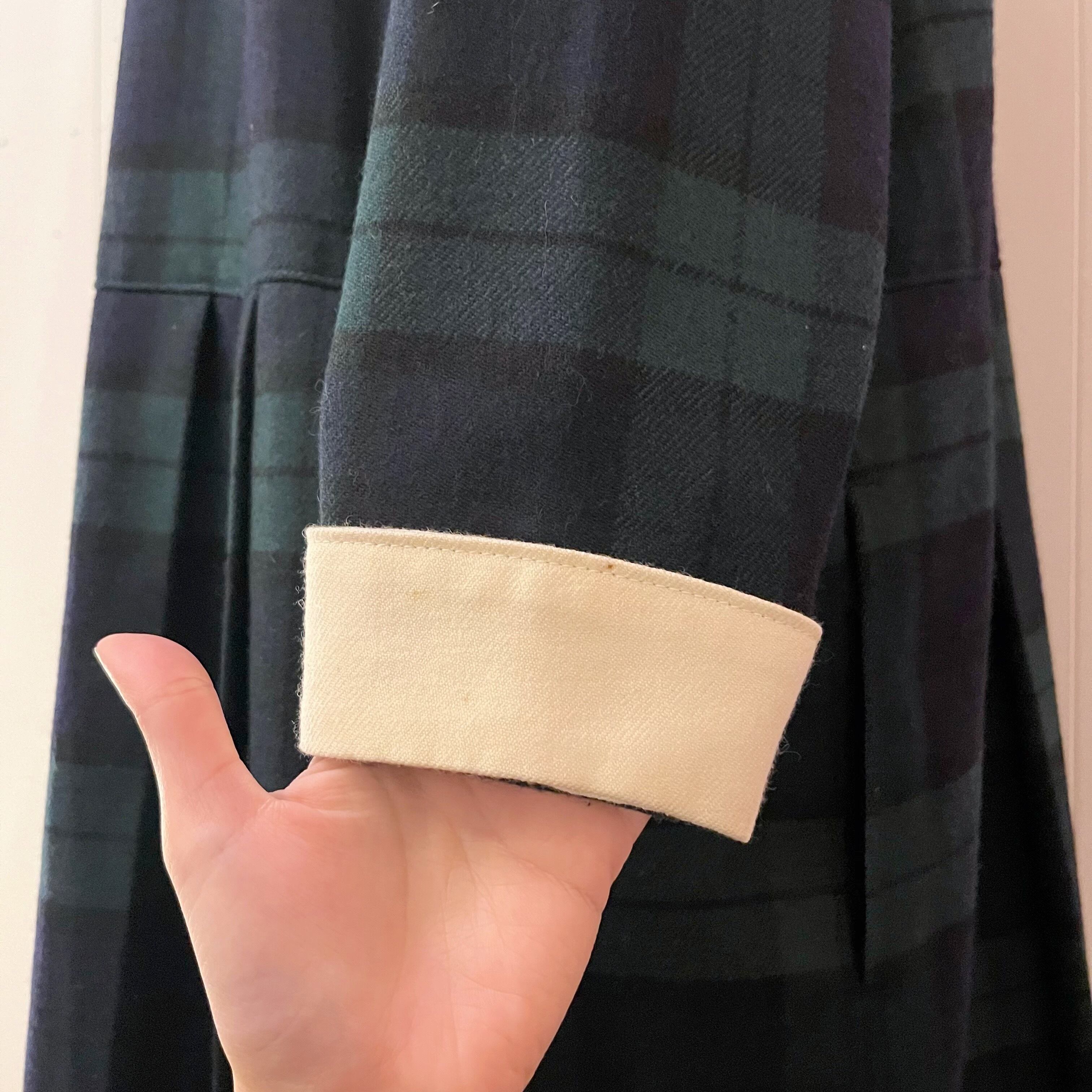 green check white collar one-piece