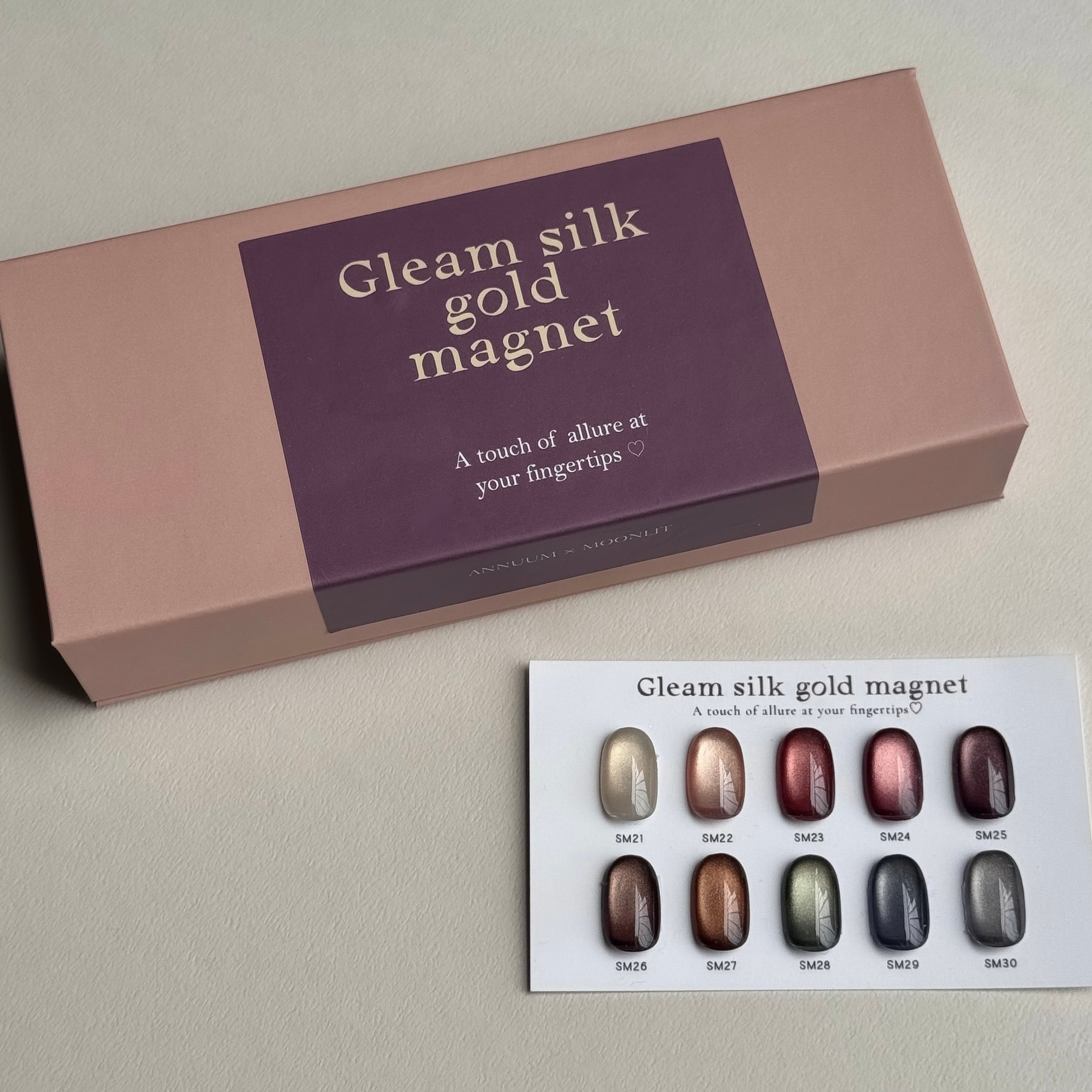 ANNUUM×MOONLIT】Gleam silk magnet gold SM21-30(ニードルブラシ付き