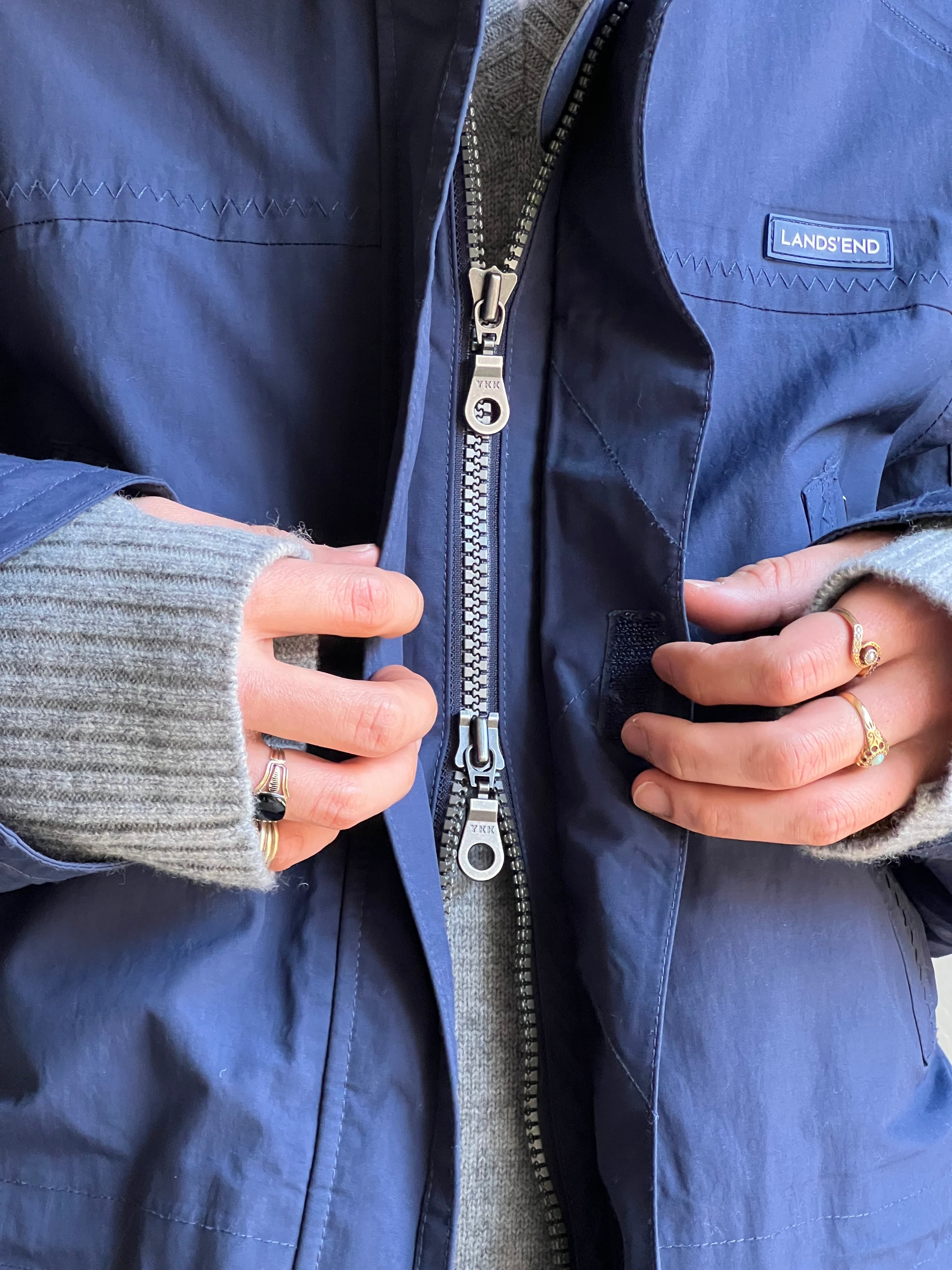 LANDS' END” ナイロンシェルパデッドコート | TUNAGI JAPAN