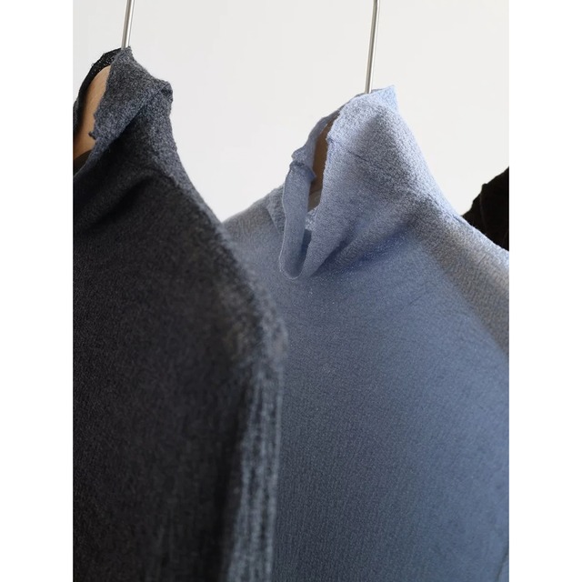 【タートルネック長袖ニット 】P02190