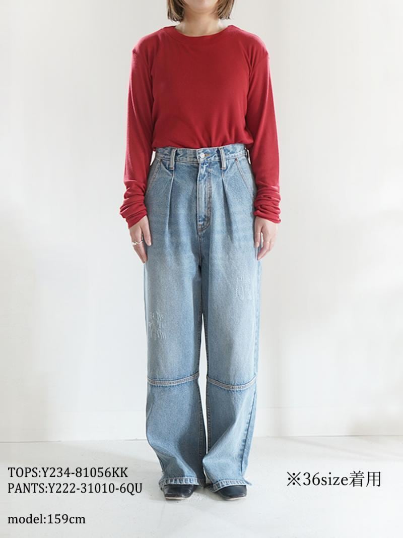 YENN 】HIGH RISE TUCK WIDE PANTS | valance 福井｜レディース