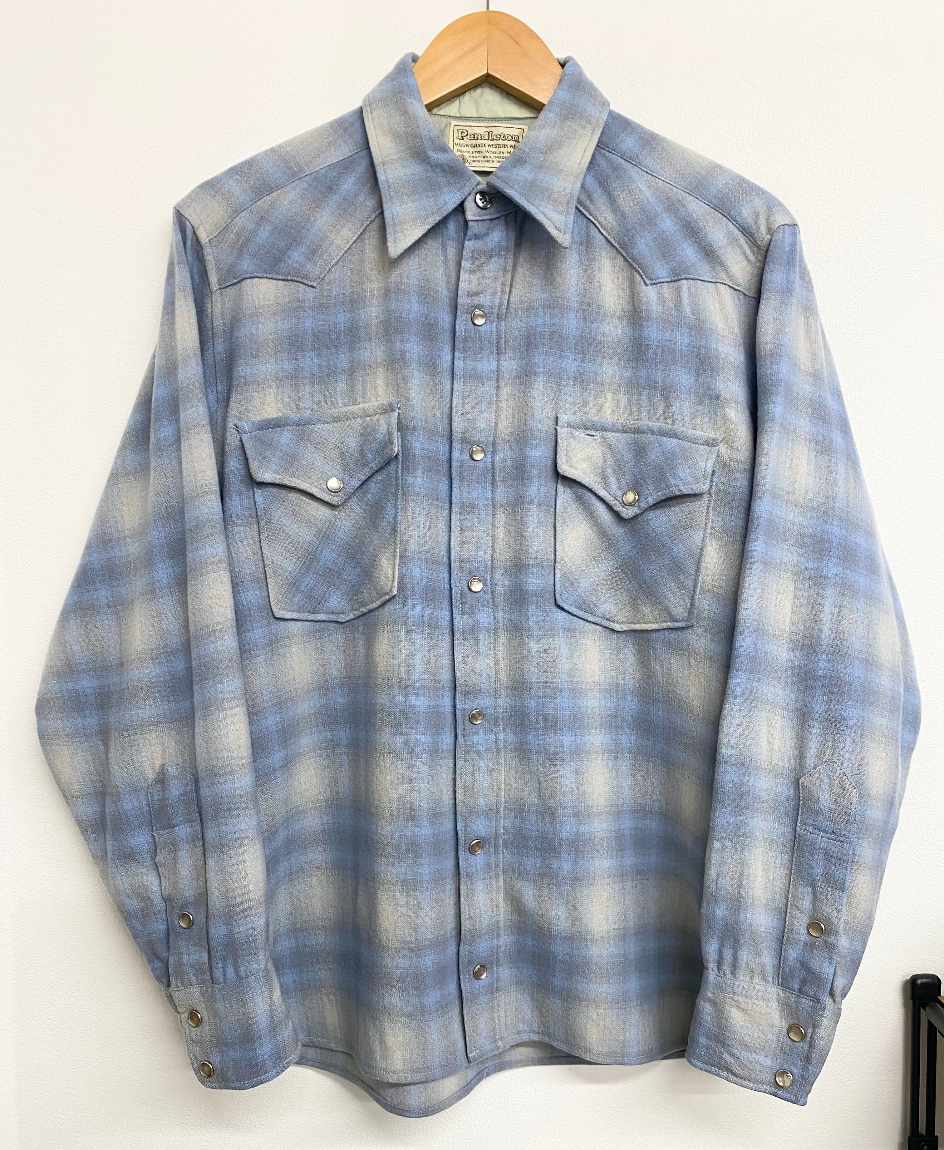 70's PENDOLTON 】Wool Western Shirt - シャツ