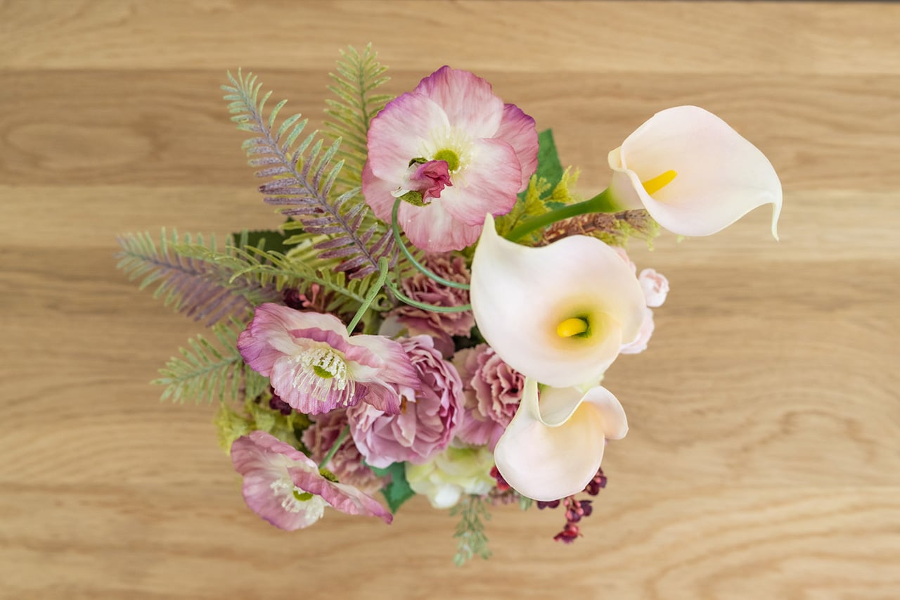 アーティフィシャルフラワー・アレンジメント（ピオニー／2色） by