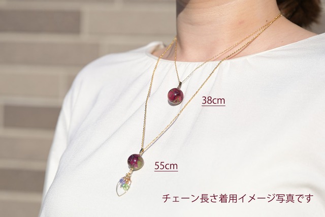消えない花火 - ネックレス- [ukisuki12mm]
