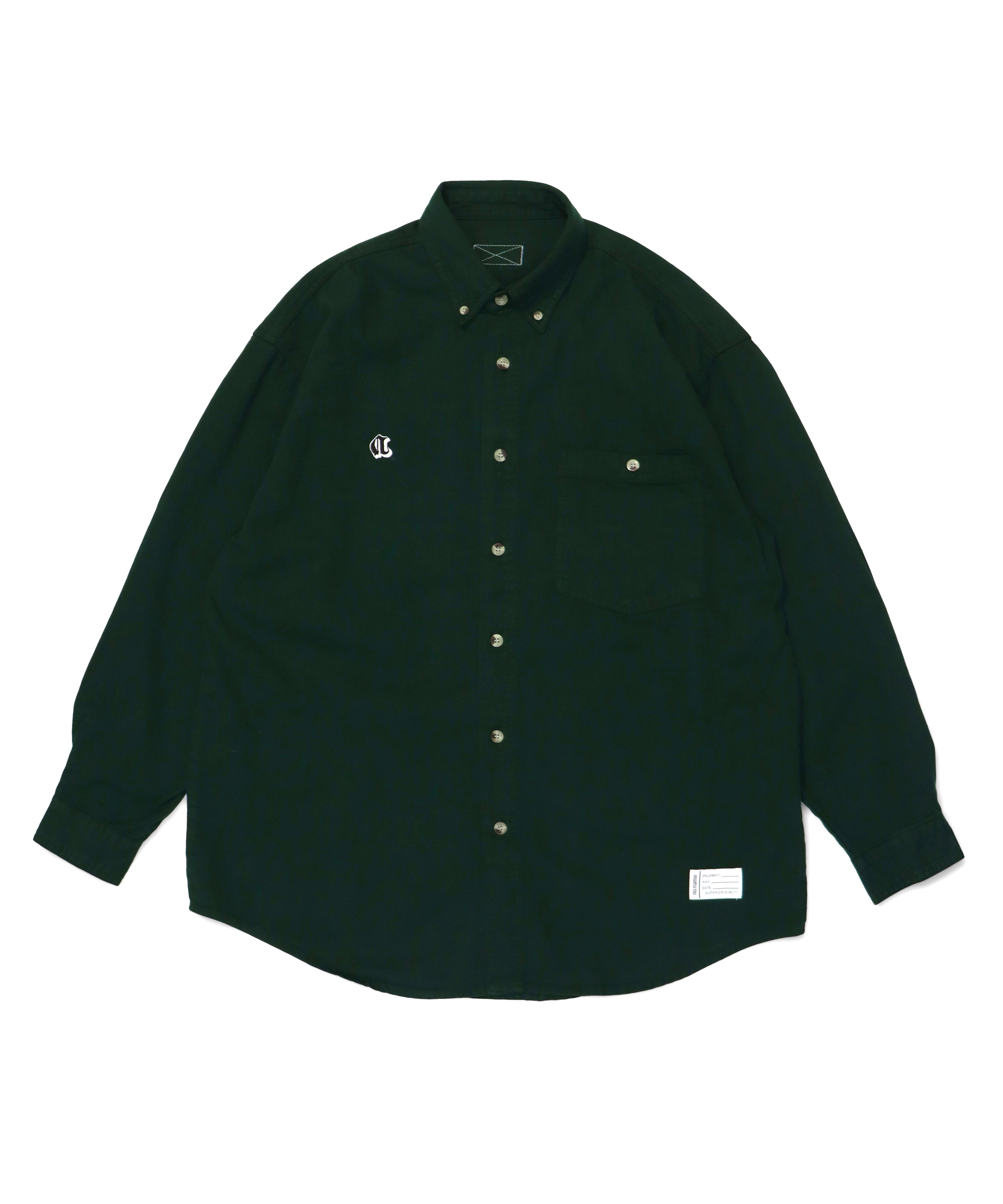 OE Denim L/S BD Shirt / D.GREEN | no_name Online Store
