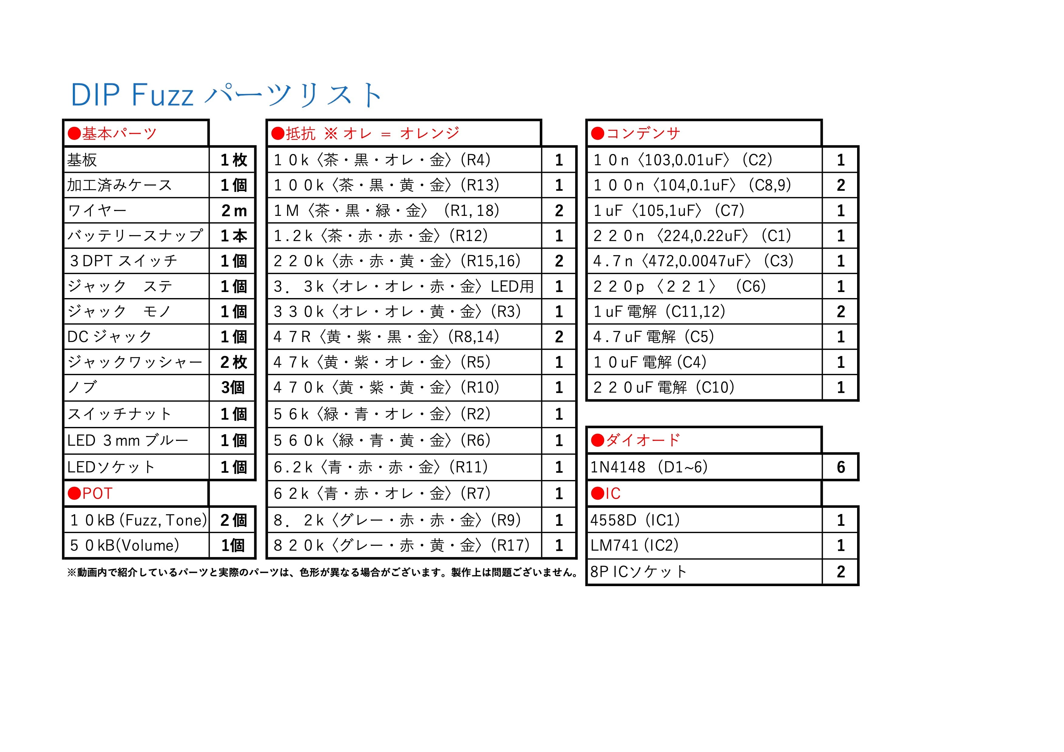 オペアンプ期BIGMUFFファズ 