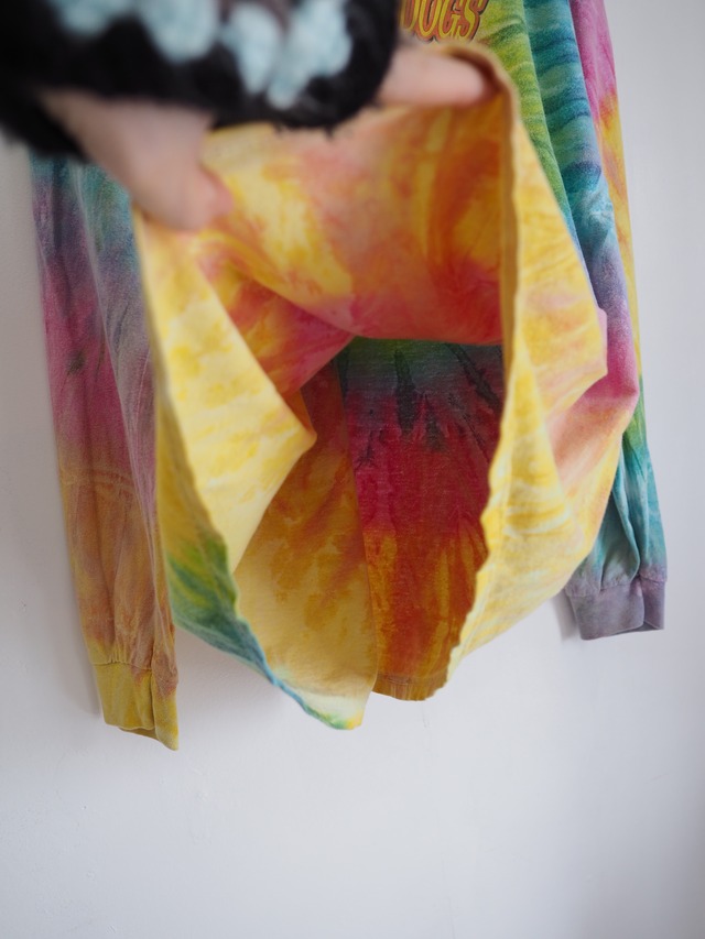 1980’s Old “Grateful Dogs” Tie-Dye Long Sleeve T-Shirt