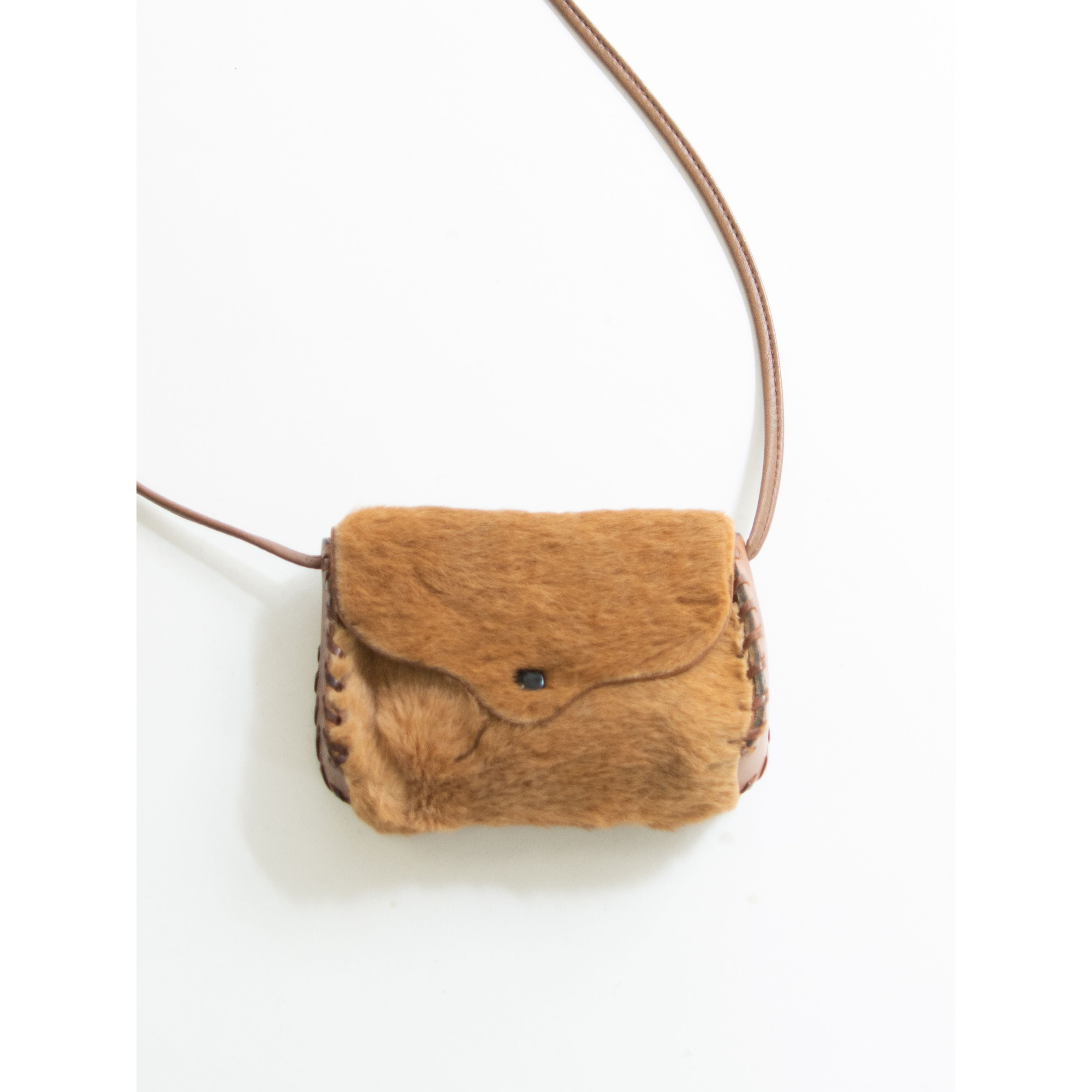 【Made in Australia】Kangaroo fur mini crossbody bag（オーストラリア製 カンガルーファー ミニクロスボディバッグ）10d