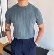 【BB87】Stripe Tee