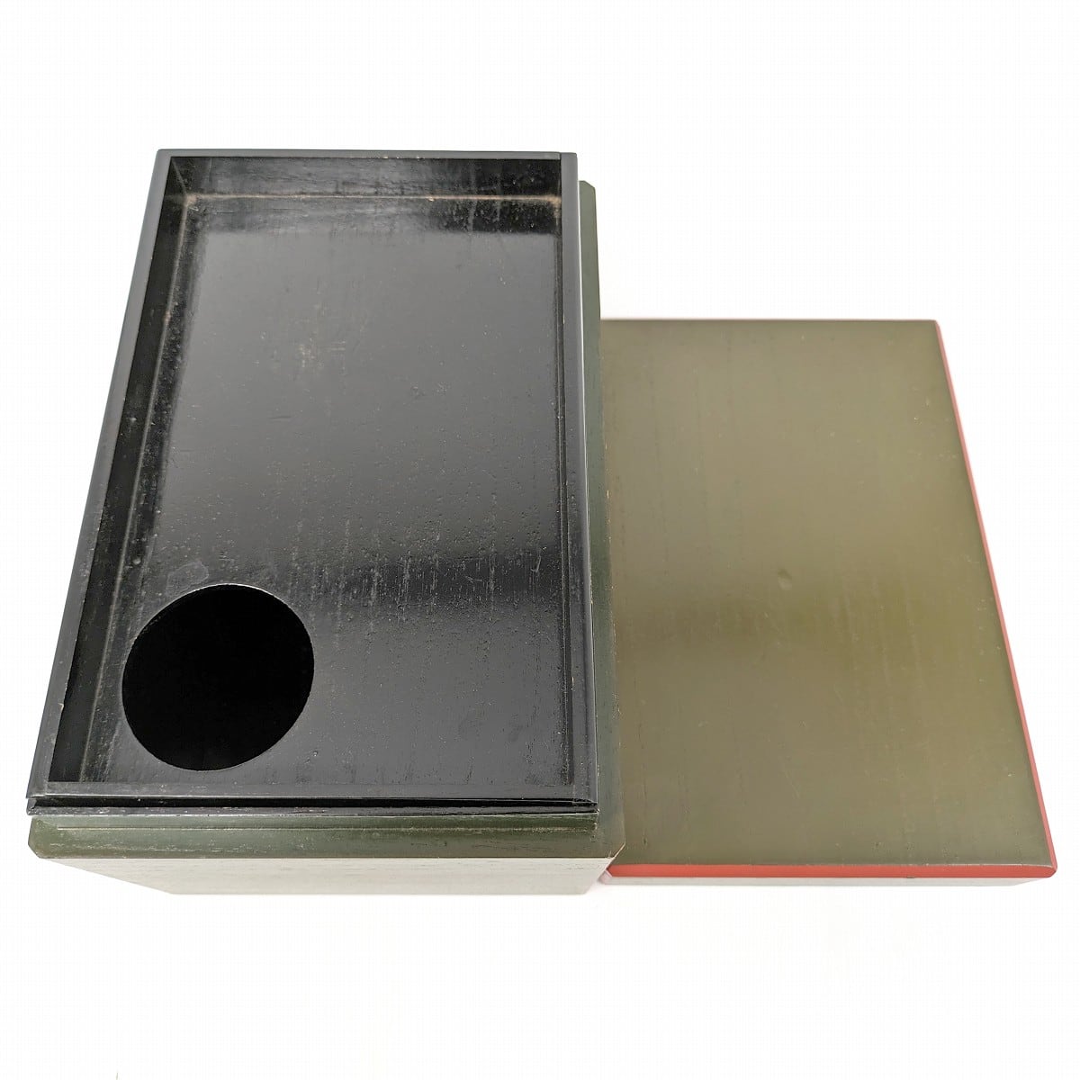 利休茶箱・棗・茶匙・茶筅筒・茶巾筒・振出・茶道具セット・No.230806