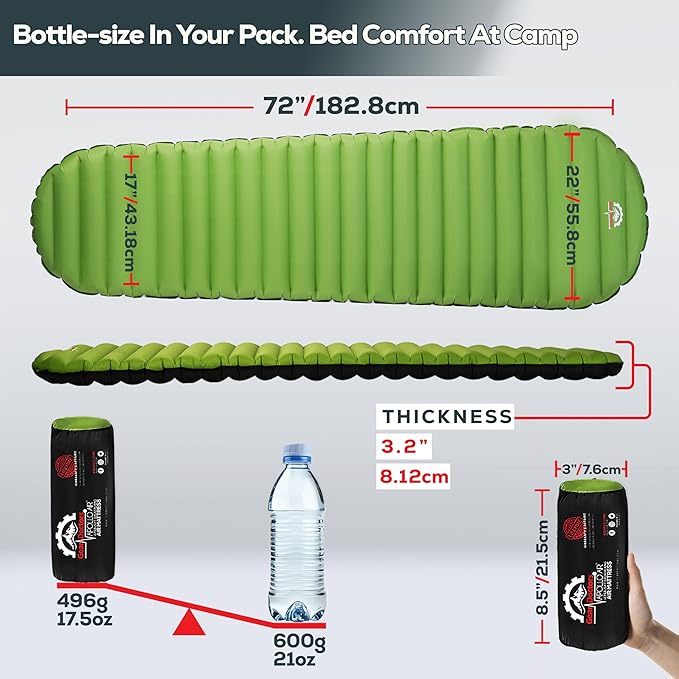 Gear Doctors 超軽量 エアーマット ApolloAir… (Multicolor