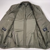 90s Burberrys バーバリー 金ボタン 背抜き ダブル テーラードジャケット 98-88-175/カーキグレー系 メンズ ビンテージ