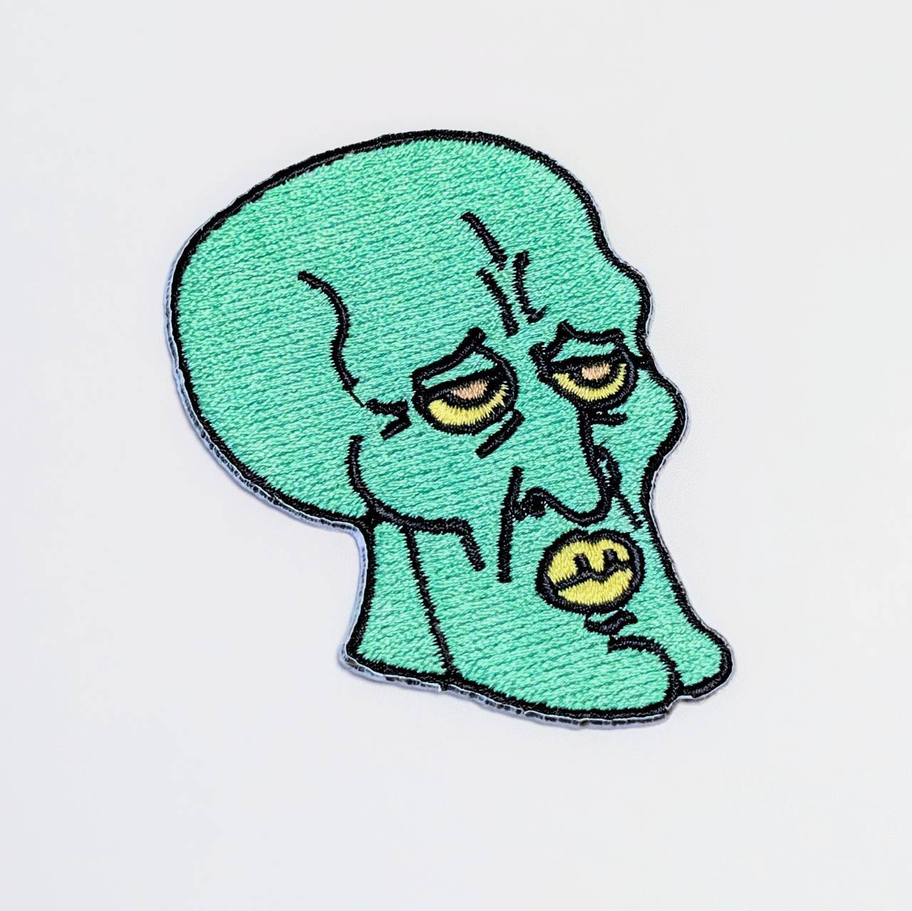 送料無料！ ★刺繍アイロンワッペン★【 スポンジボブ ( SpongeBob SquarePants ) 】 イカルド ハンサムver.〚アメリカン雑貨 アメトイ〛