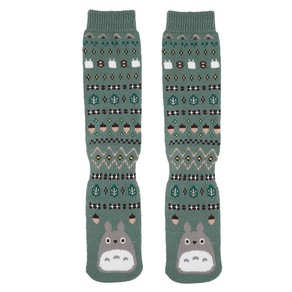 となりのトトロ 毛布ソックス グリーン 22-26cm(0622)