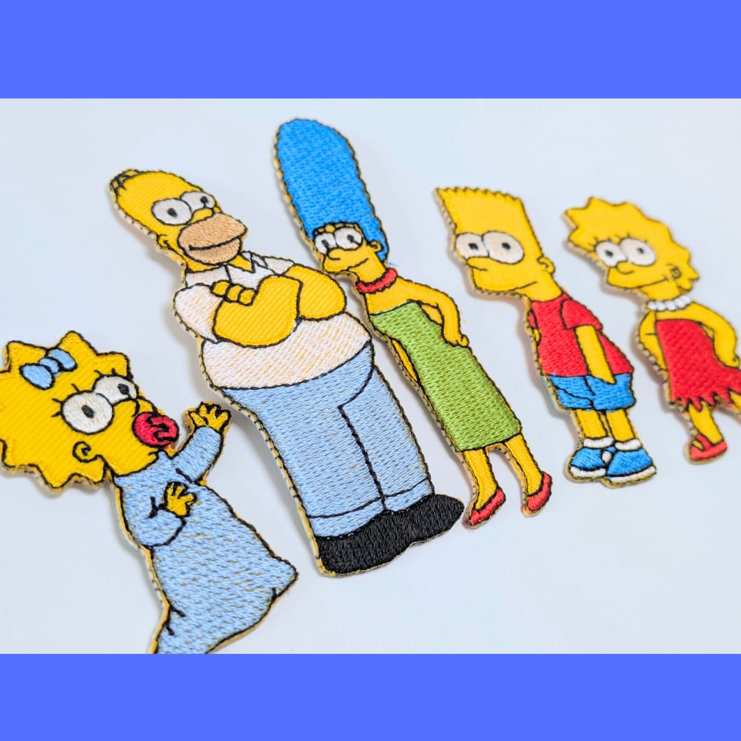 送料無料！ ★刺繍アイロンワッペン★【 The Simpsons（ザ シンプソンズ） 】単品〚アメリカン雑貨 アメトイ〛