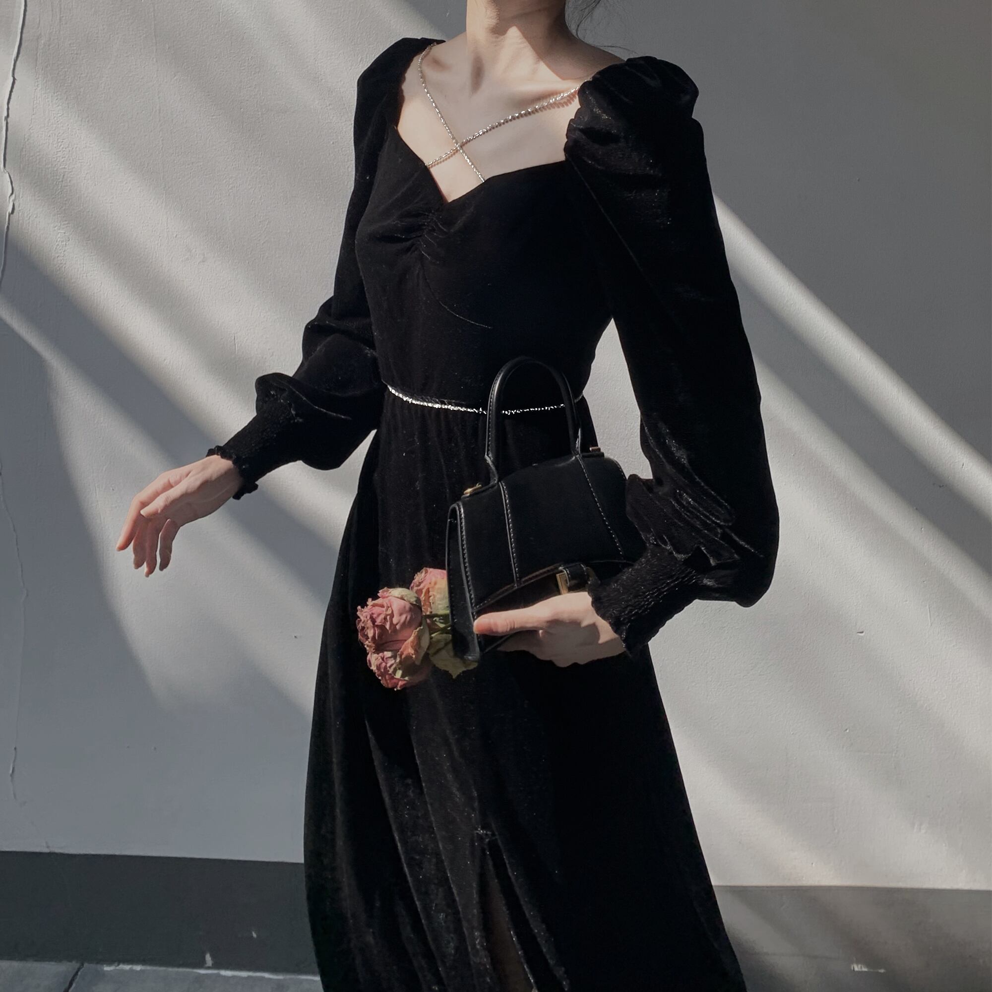 KUOSE ベルベットドレス ベルベットマキシドレス – KUOSE.com