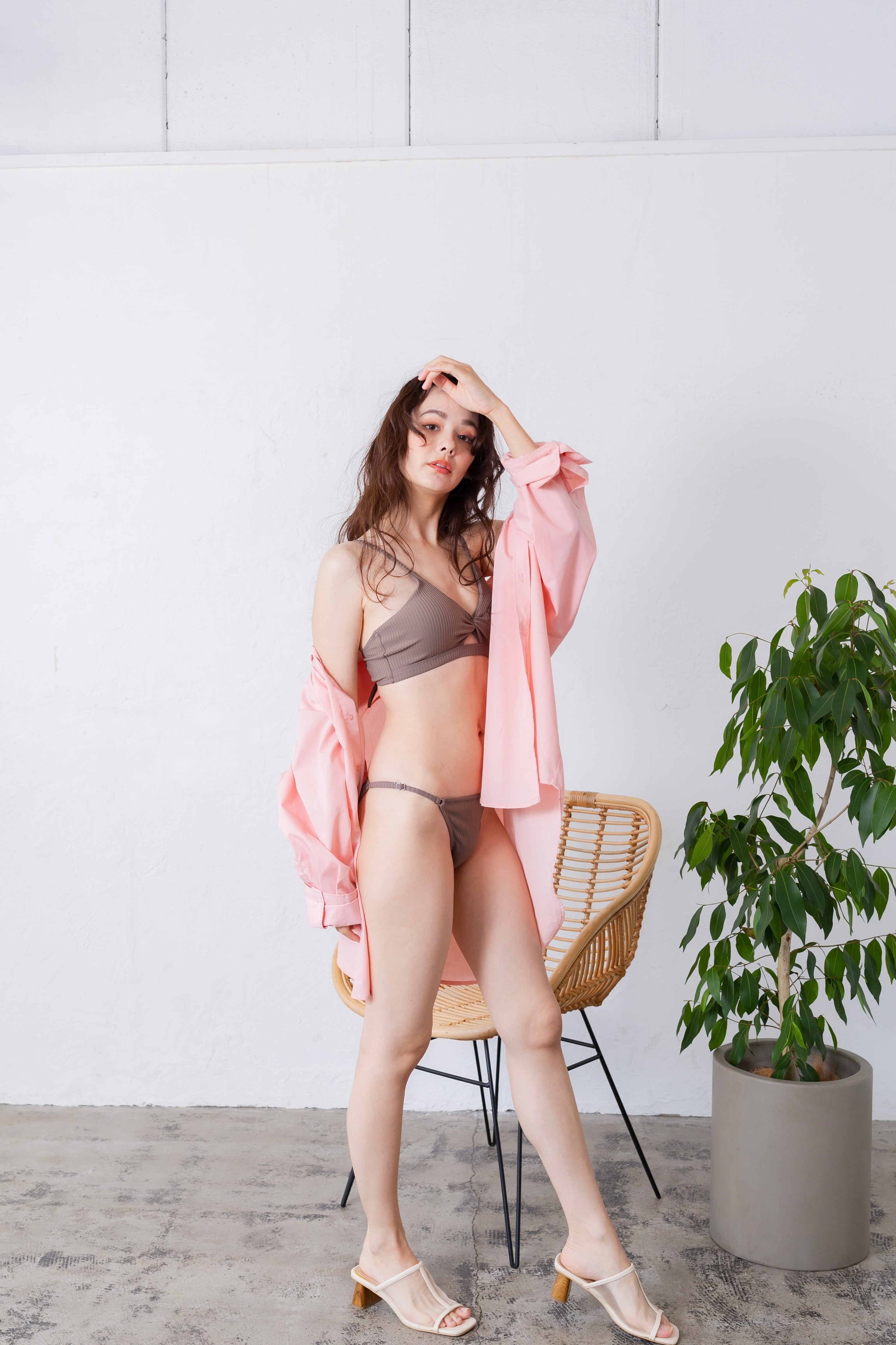 【最安値‼️】ALENCYビキニ ロゴ入りトライアングルビキニ