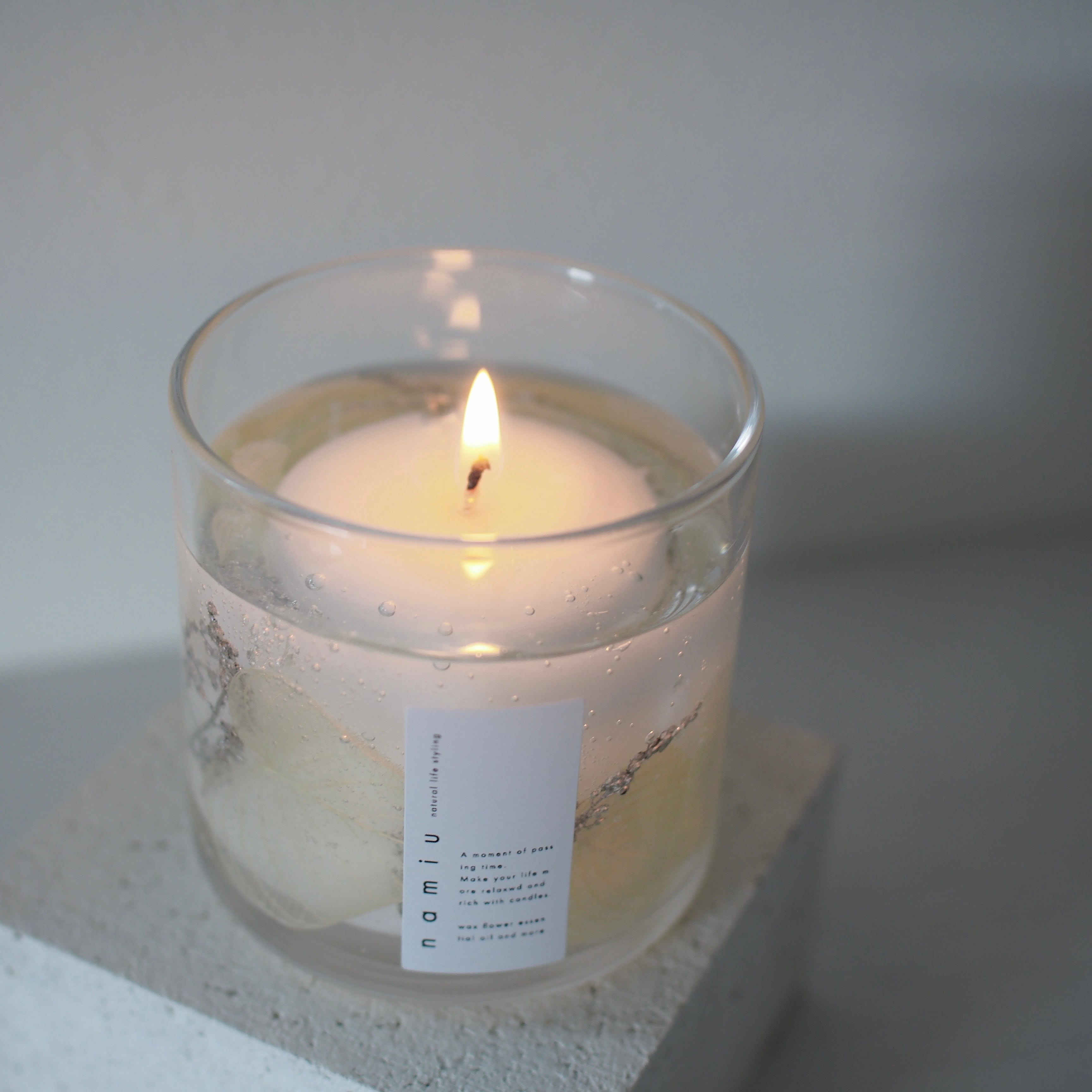 フラワーパームジェルキャンドル 1day workshop | namiu candle