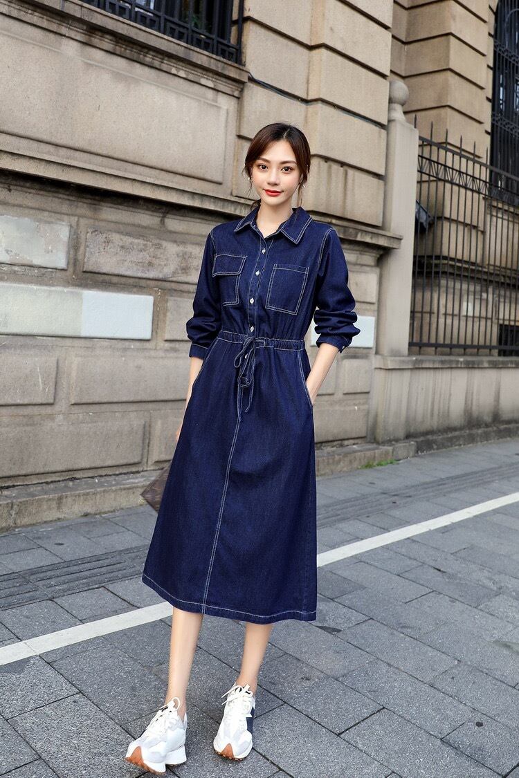 RANDY アシンメトリーバックルデニムワンピース　(22日まで値下げ中) Randy ランディ アシンメトリーバックルデニムワンピース M 2025年最新