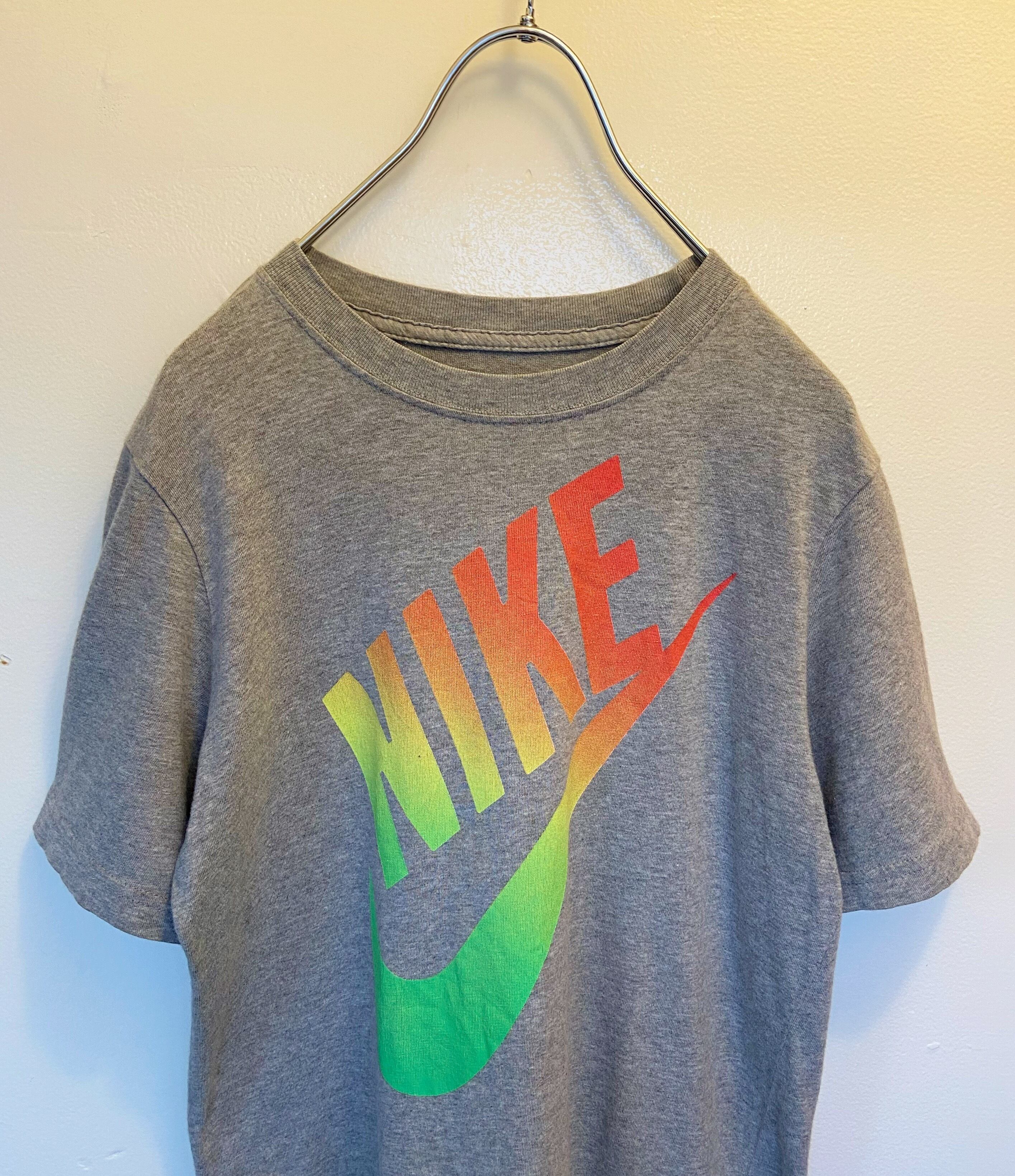 古着 NIKE/ナイキ デカロゴ Tシャツ 半袖 ダブルカラー