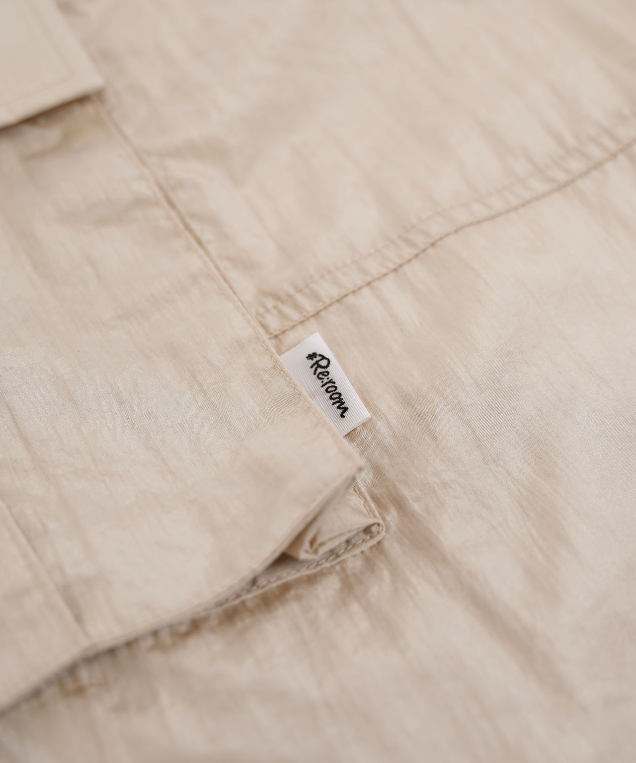 【#Re:room】SATIN NYLON WIDE CARGO PANTS［REP240］