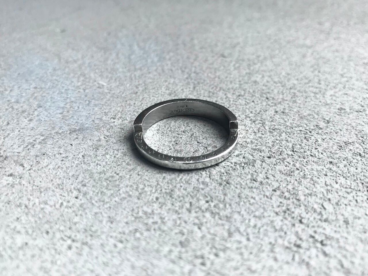 Maison Margiela numbering ring silver 925 MADE IN ITALY