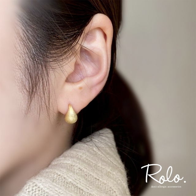 マットドロップピアス SV925